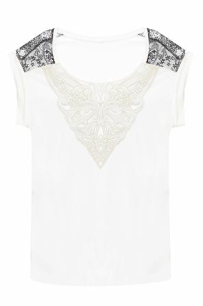 T-shirt with openwork applique, zdjęcie 1 T-shirt with openwork applique od Just Cavalli
